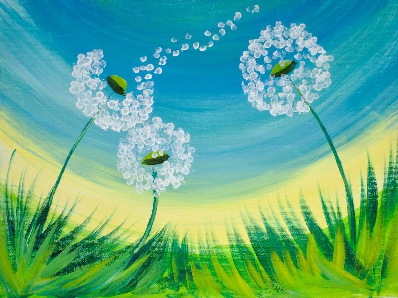 Painting of Dandilions